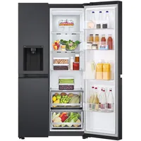 635L Side by Side Fridge in Matte Black thumbnail 2