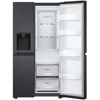 635L Side by Side Fridge in Matte Black thumbnail 3
