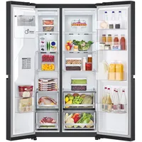 635L Side by Side Fridge in Matte Black thumbnail 4