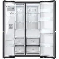 635L Side by Side Fridge in Matte Black thumbnail 5