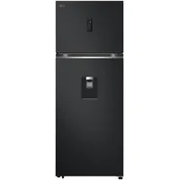 493L Top Freezer Fridge in Essence Matt Black with Water Dispenser & Auto Ice maker thumbnail 1