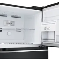 493L Top Freezer Fridge in Essence Matt Black with Water Dispenser & Auto Ice maker thumbnail 5