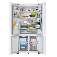 612L French Door Fridge with InstaView & Water Dispenser in White Glass Finish thumbnail 2
