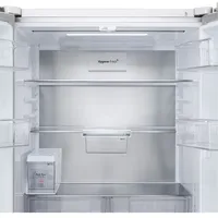 612L French Door Fridge with InstaView & Water Dispenser in White Glass Finish thumbnail 3