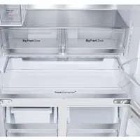 612L French Door Fridge with InstaView & Water Dispenser in White Glass Finish thumbnail 4