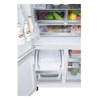 612L French Door Fridge with InstaView & Water Dispenser in White Glass Finish thumbnail 5