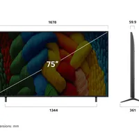 75 Inch LG Premium 4K UHD AI TV NANO83 with HDR10 (2025) thumbnail 4