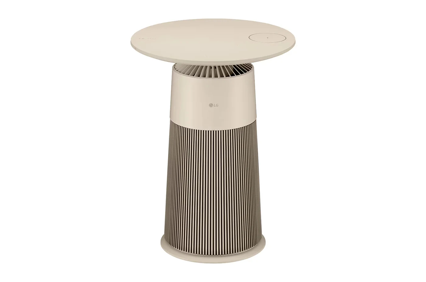 LG PuriCare™ AeroFurniture Air Purifier (Clay Brown) with Wireless Charging image 1