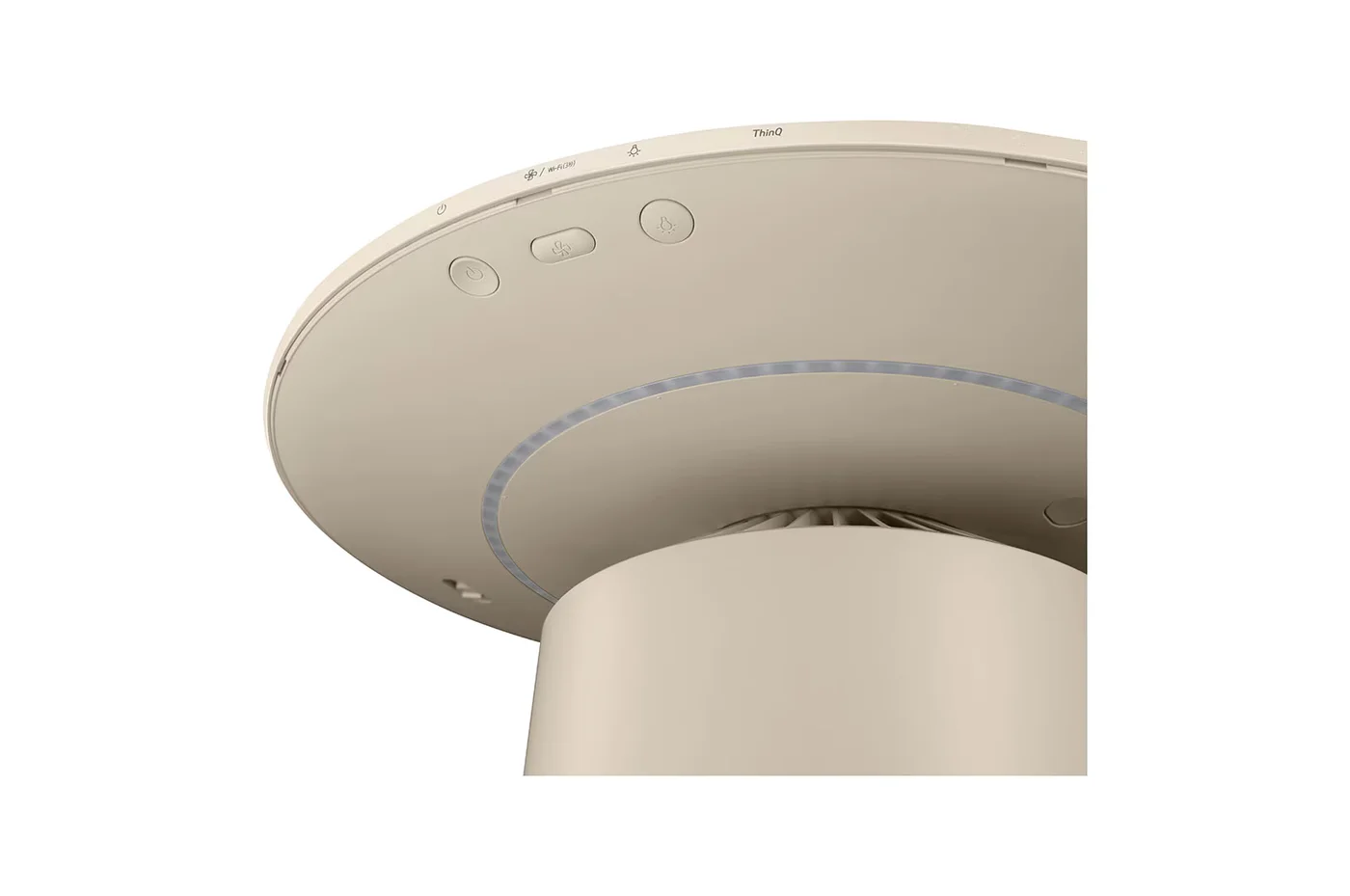 LG PuriCare™ AeroFurniture Air Purifier (Clay Brown) with Wireless Charging image 2