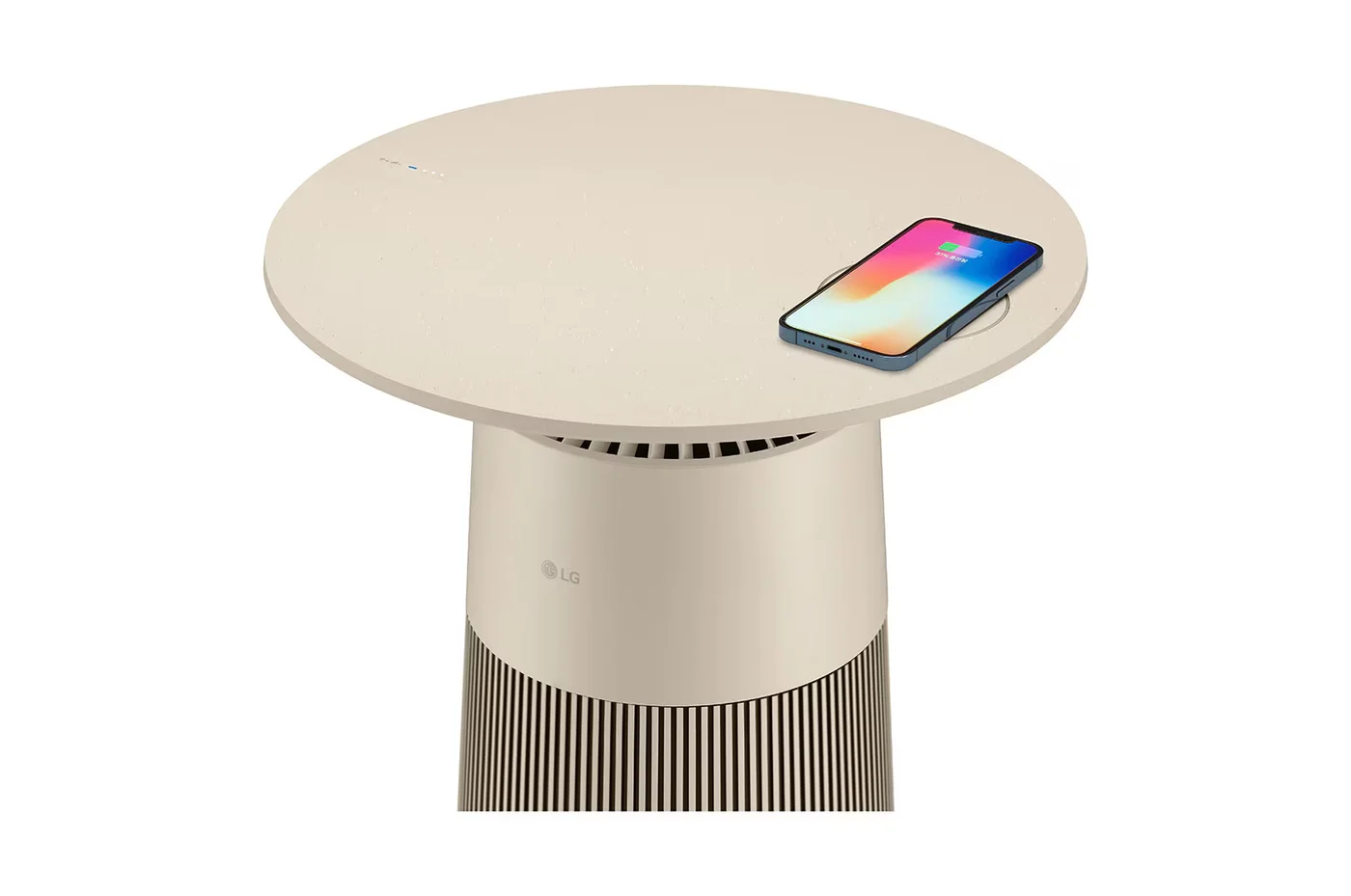 LG PuriCare™ AeroFurniture Air Purifier (Clay Brown) with Wireless Charging image 3