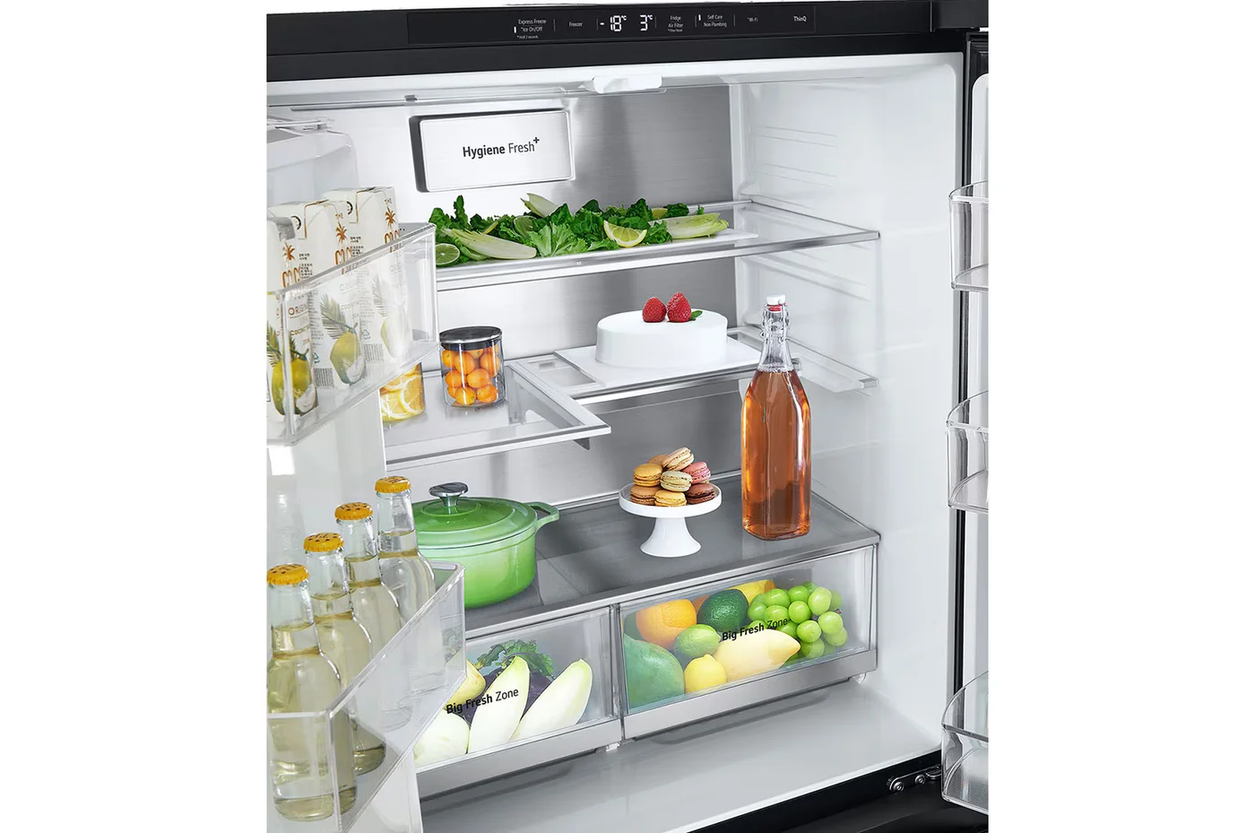 508L French Door Fridge with InstaView in Essence Matte Black Finish image 4