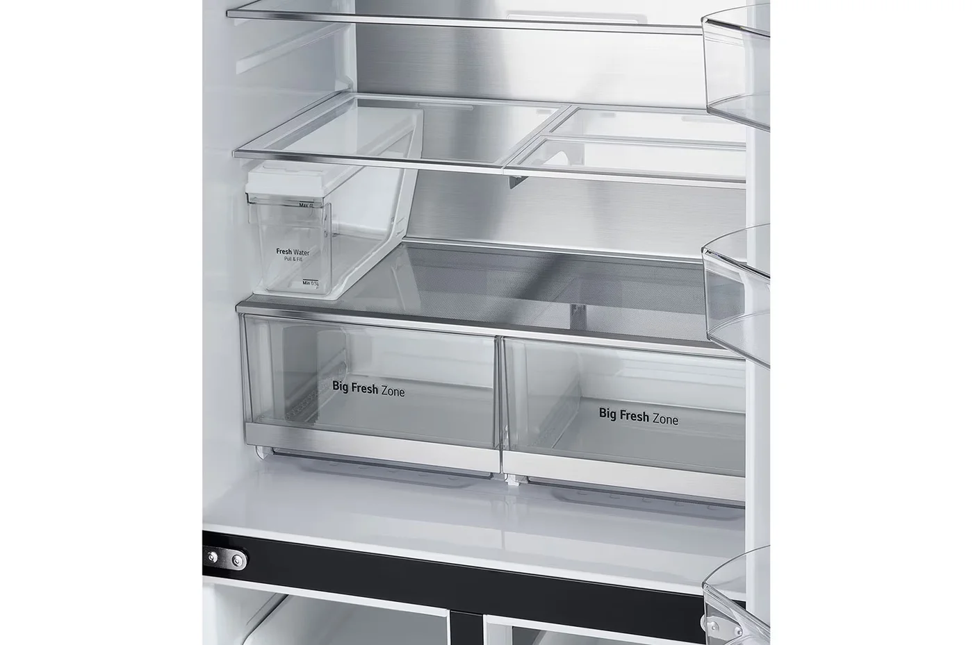 508L French Door Fridge with InstaView in Essence Matte Black Finish image 5