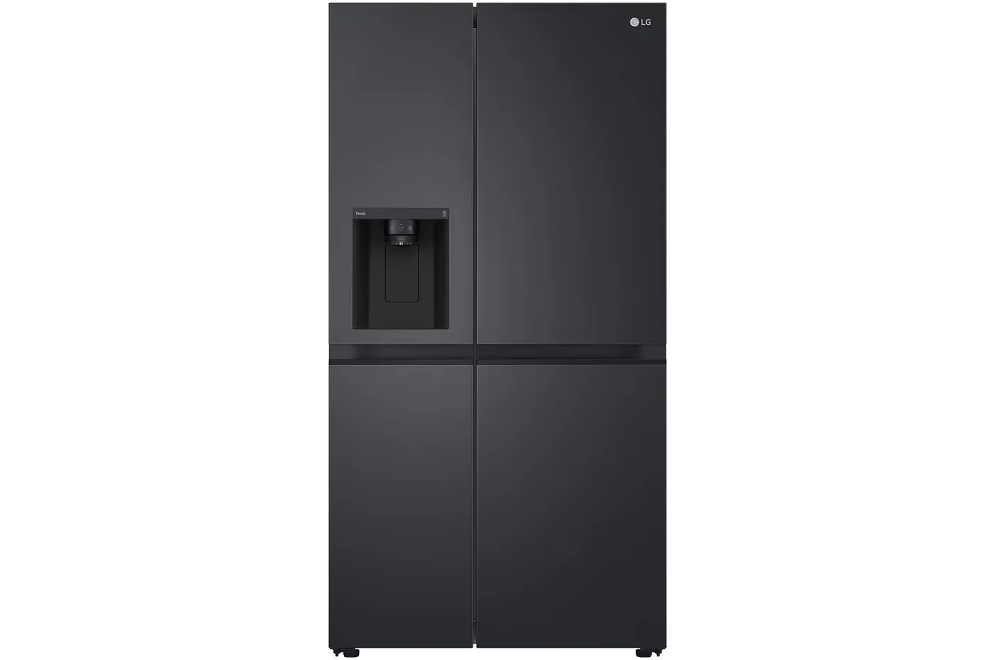 635L Side by Side Fridge in Matte Black image 1
