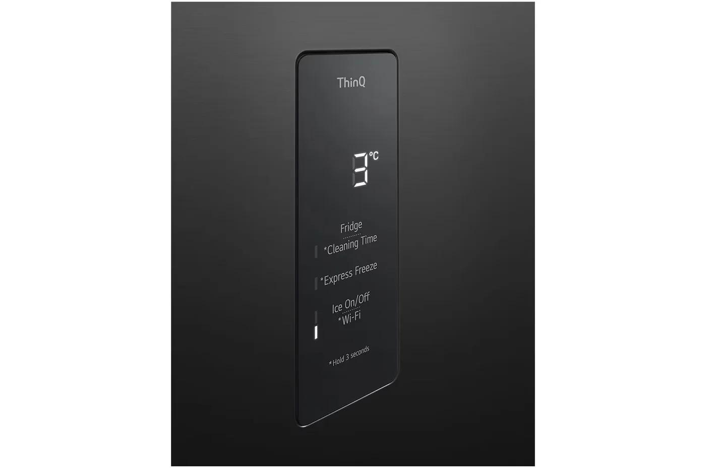 493L Top Freezer Fridge in Essence Matt Black with Water Dispenser & Auto Ice maker image 4