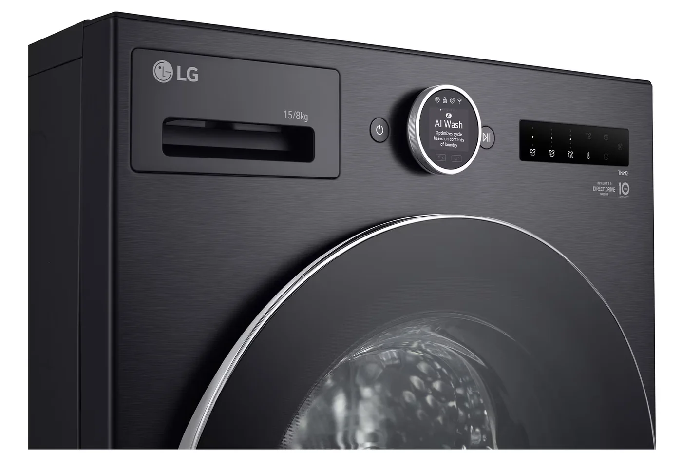 15/8kg Front Load Washer Dryer with with AI Direct Drive™ and TurboWash™ image 3