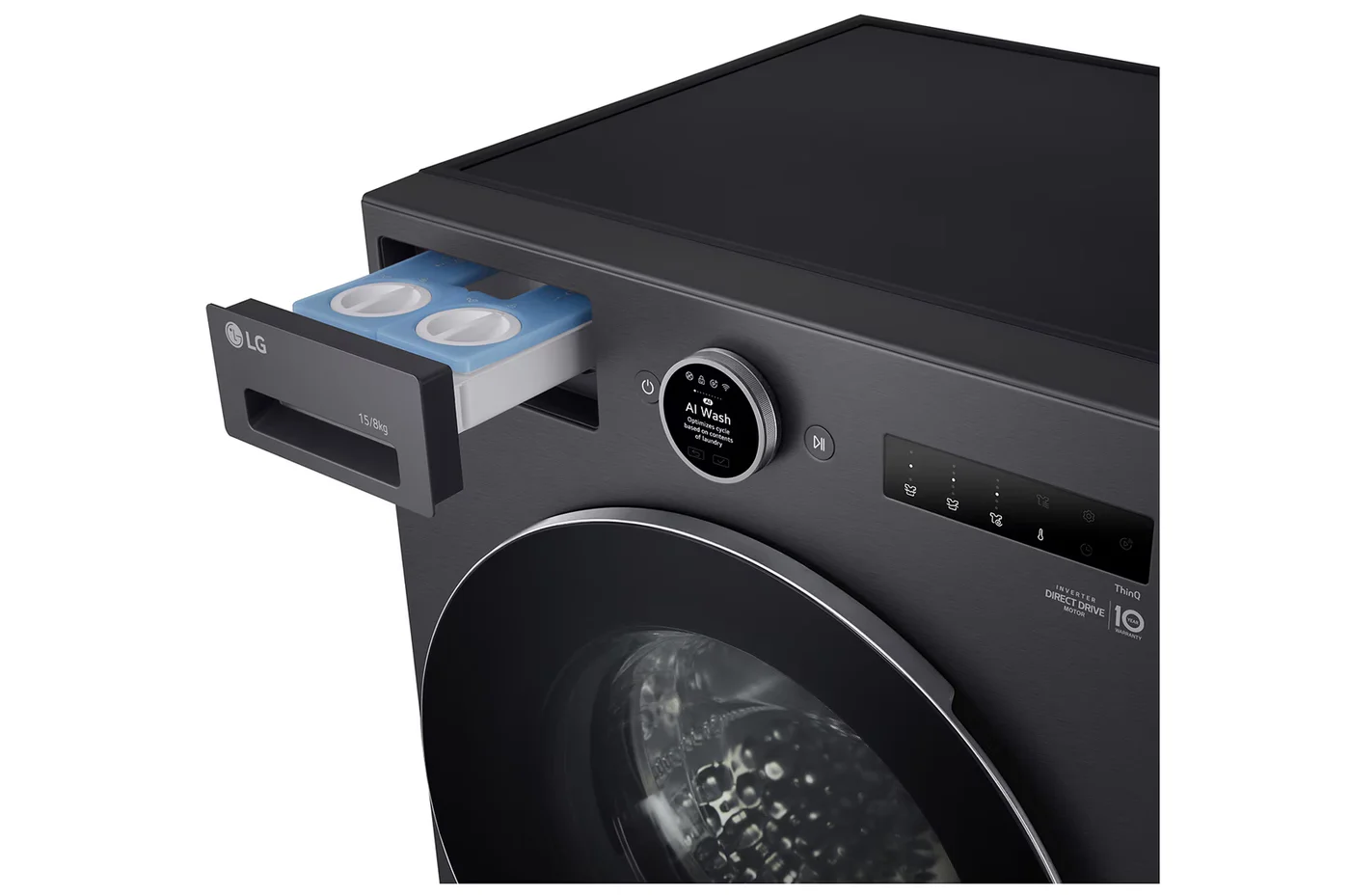 15/8kg Front Load Washer Dryer with with AI Direct Drive™ and TurboWash™ image 5