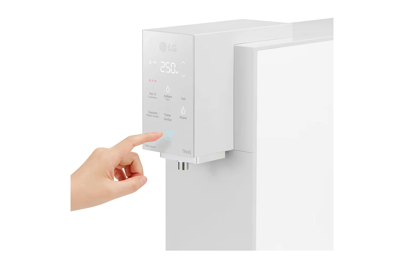 LG PuriCare⢠Objet Collection Water Purifier, Calming Cream Grey image 5