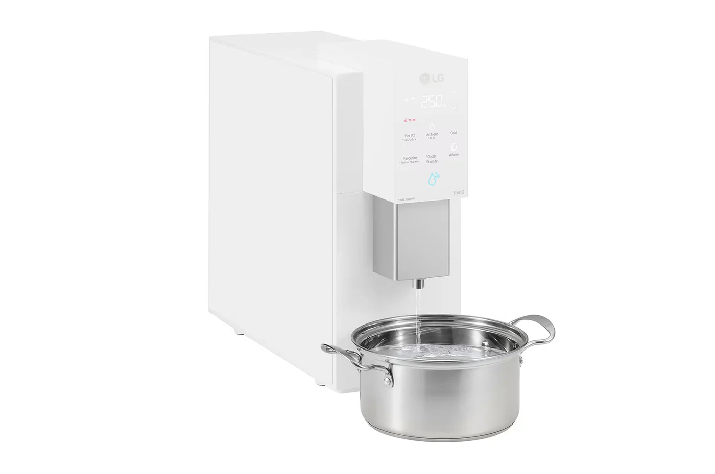 LG PuriCare Objet Collection Water Purifier, Calming Cream White image 4