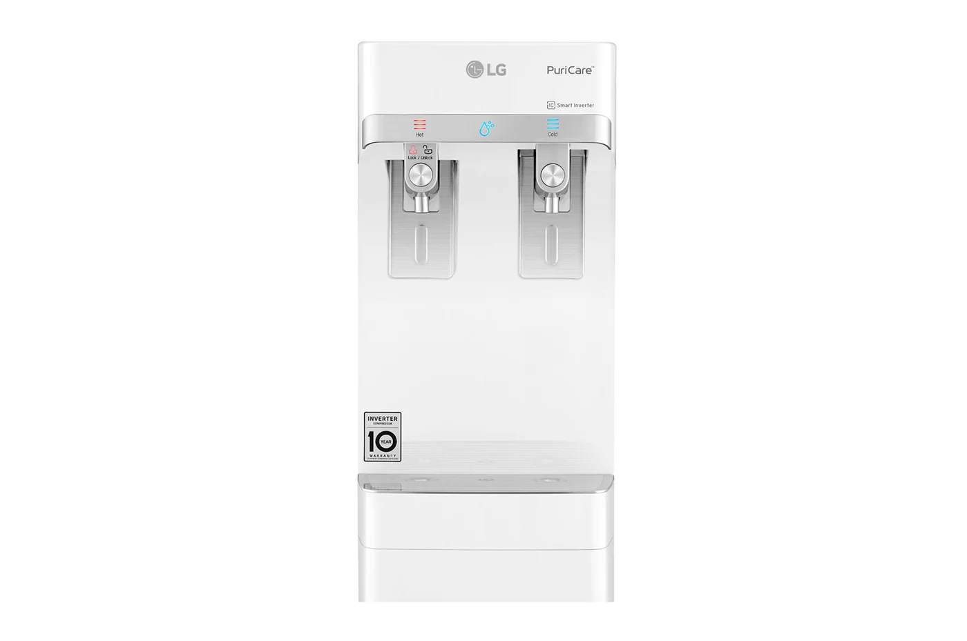 Slim Stand LG PuriCare™ Water Purifier with Tankless Cold Water & Big Hot Water Capacity, White image 4
