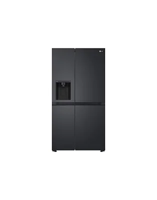 635L Side by Side Fridge in Matte Black