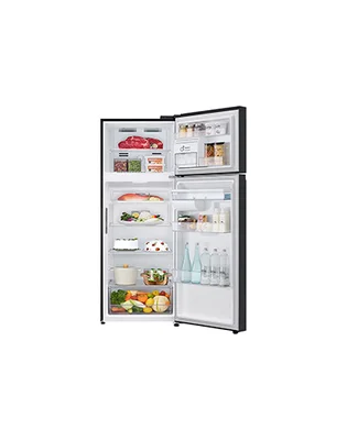493L Top Freezer Fridge in Essence Matt Black with Water Dispenser & Auto Ice maker alternate view