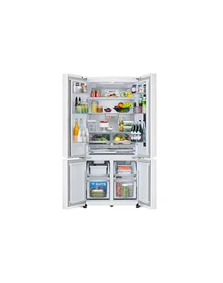 612L French Door Fridge with InstaView & Water Dispenser in White Glass Finish alternate view