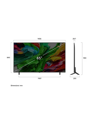 65 inch LG QNED evo AI TV QNED87 Dolby Vision & HDR10 4K UHD (2025) alternate view