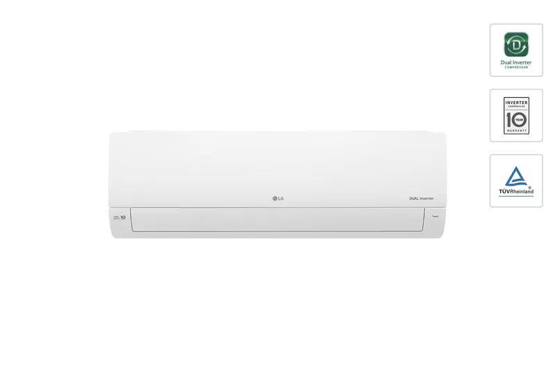 LG 1.5HP 高端双变频空调，配备离子发生器与 ThinQ™