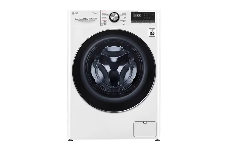 Mesin Basuh Muatan Hadapan LG 10.5kg dengan AI Direct Drive™ dan Steam+™